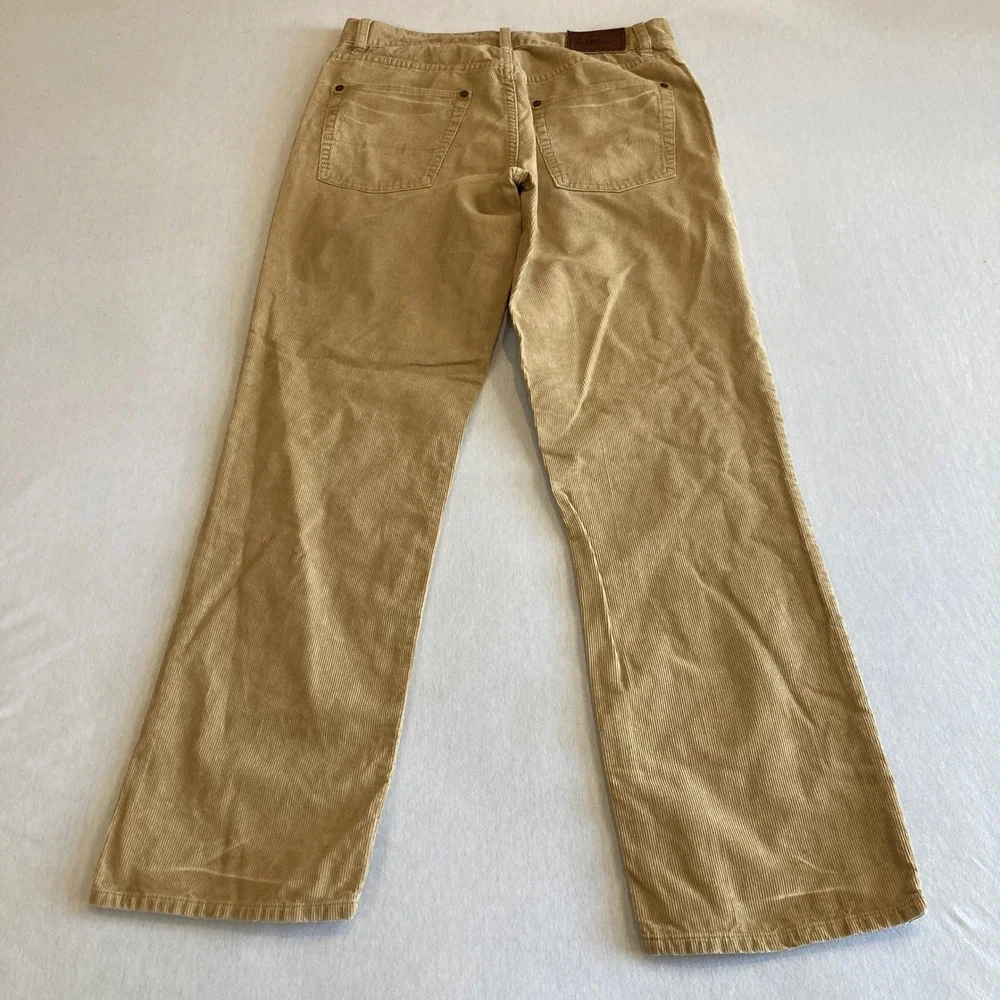 Polo Ralph Lauren Men 30x30 (Fit 29.5x29.5) Corduroy Pants Tan Straight Cotton